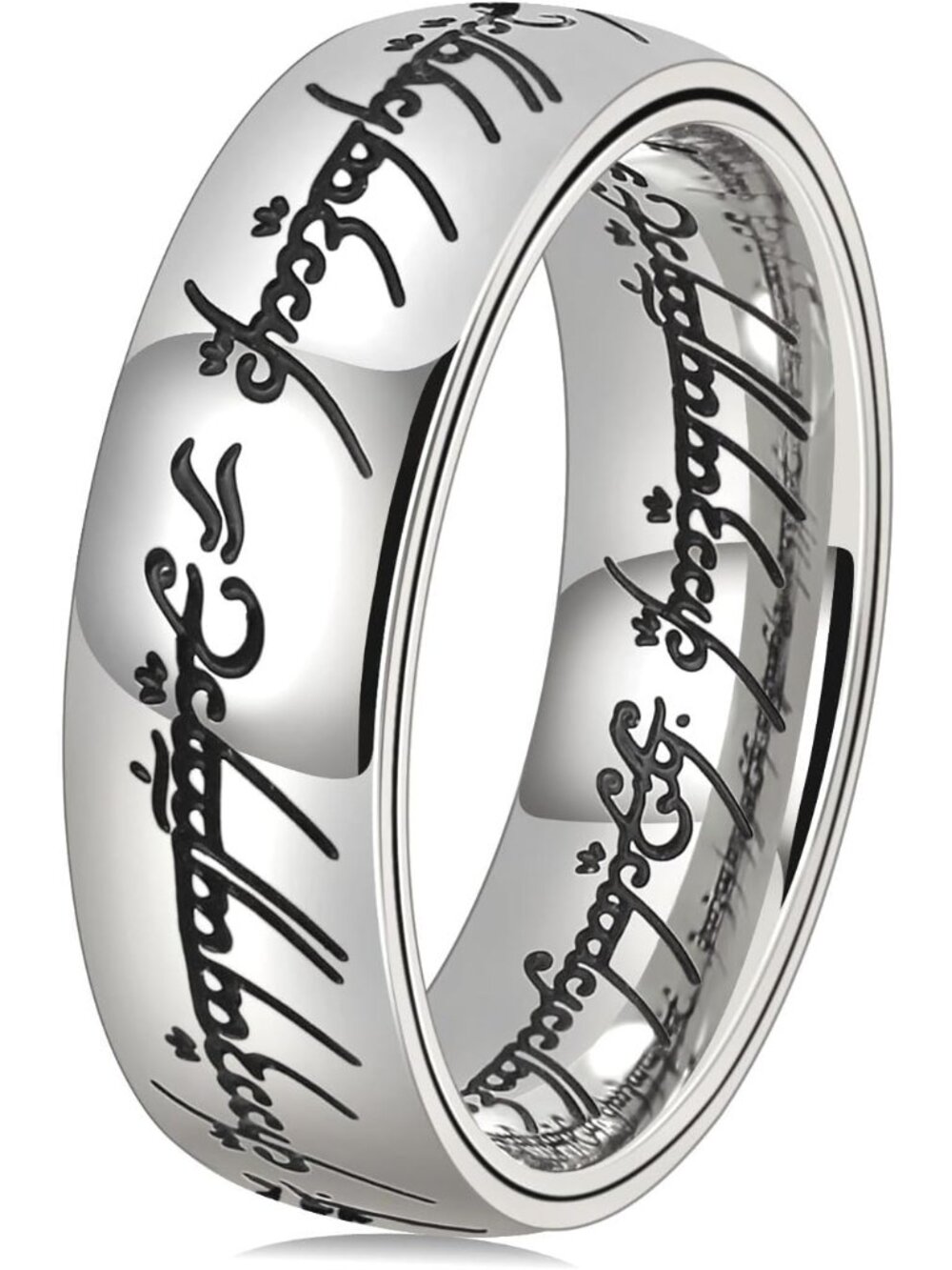 Spinner Fidget Ring for Men Women for Anxiety Stainless Steel Ring